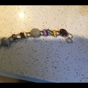 Vintage Sterling Silver multi stone Bracelet